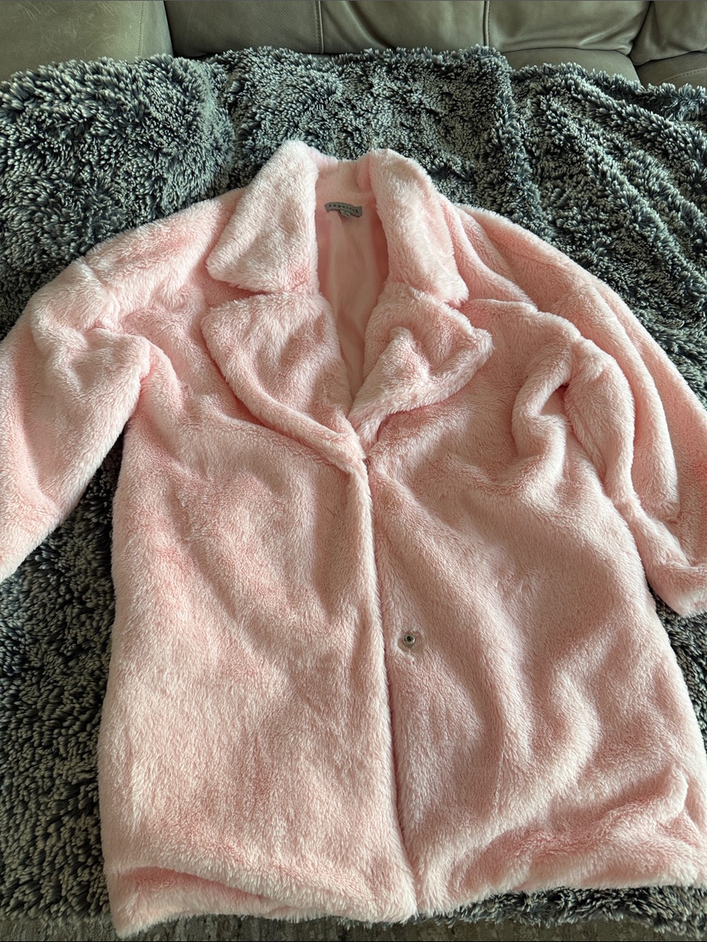 Cozy Plush Teddy Jacket in Soft Pink